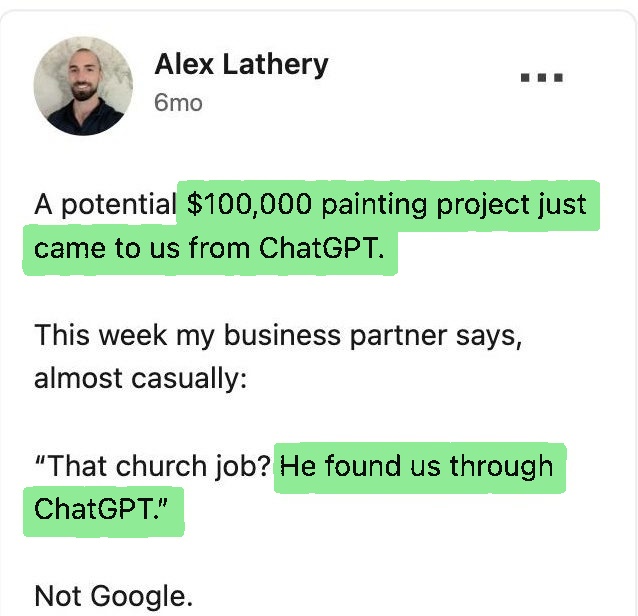Saved source for A $100,000 painting opportunity. Alex Lathery.
